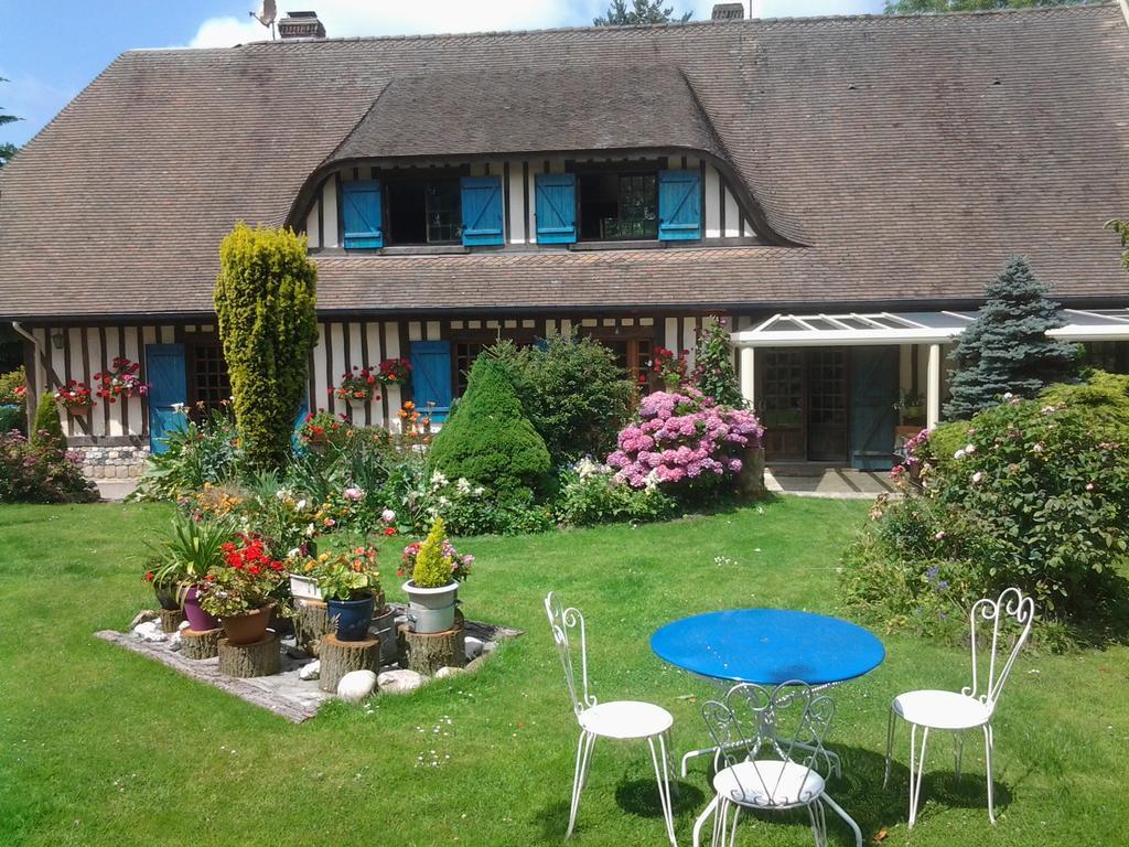 Chez Catherine - Chaumiere Normande Theuville-aux-Maillots Eksteriør bilde